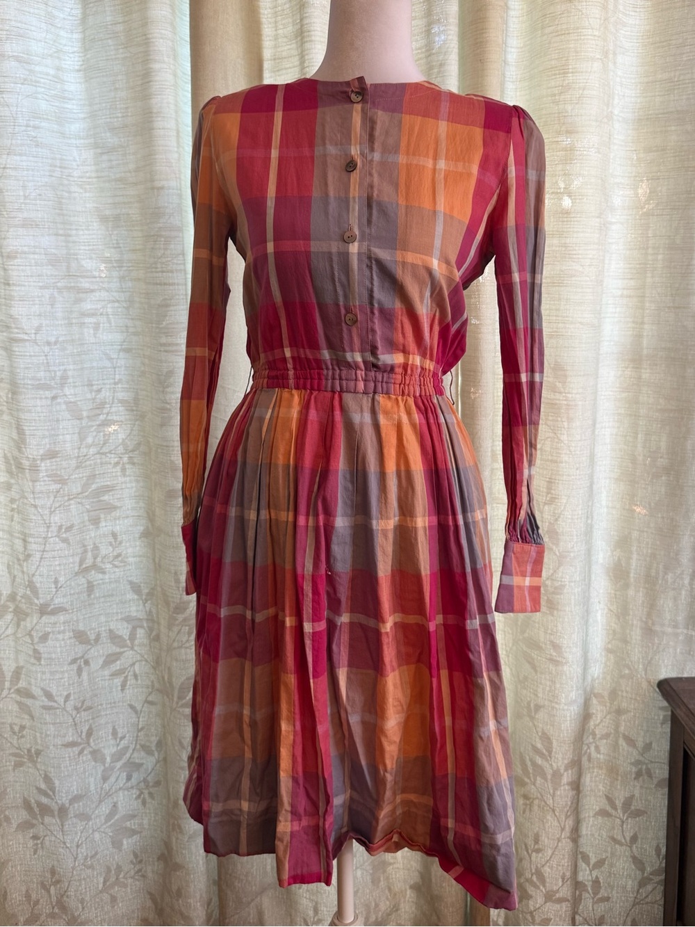 Liberty House 50s Plaid Cotton Dress